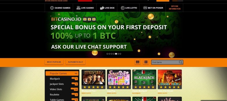 Bet with Bitcoins at Bitcasino.io