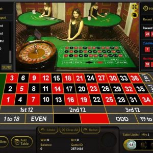 Play roulette with a live croupier