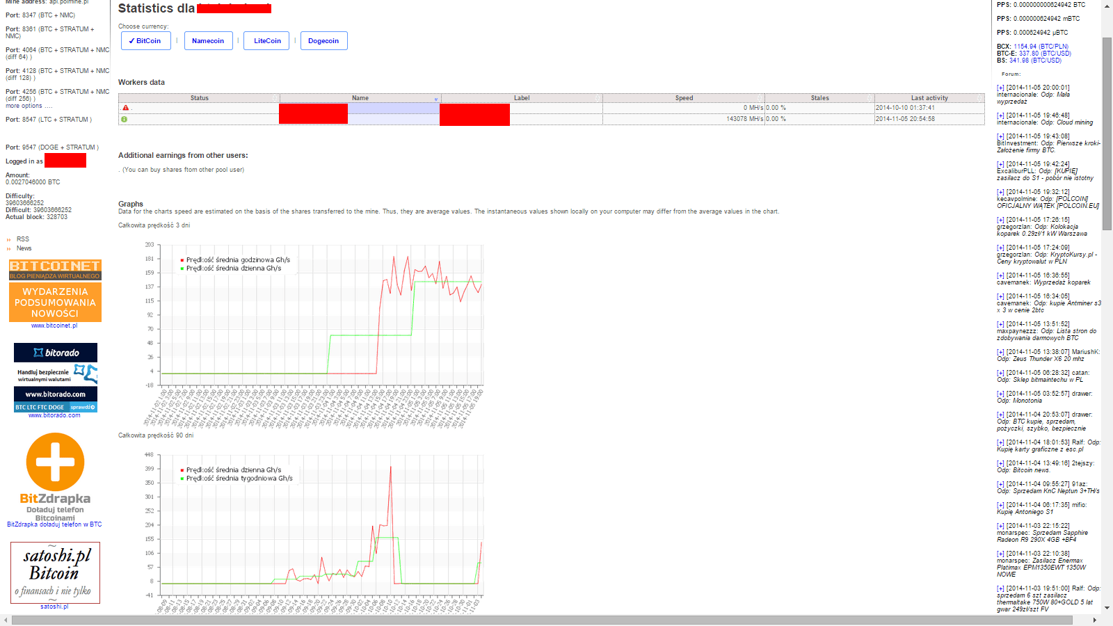 polmine bitcoins