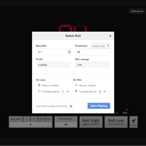 Do multiple bets with a robot