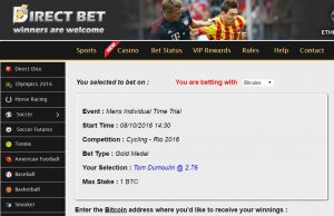 directbet olympic betting